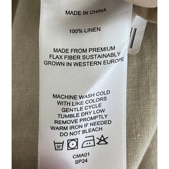 Quince 100% European Linen Pants Driftwood Bridge XS Beachy Lagenlook Resort - Picture 11 of 11